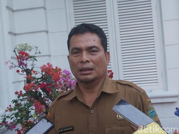Wakil Ketua Gugus Tugas COVID-19 Sumut, Alwi Mujahit Hasibuan (Ahmad Arfah/detikcom)