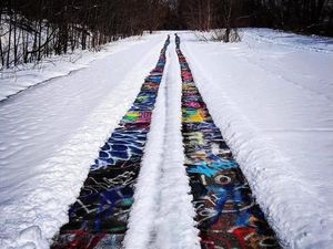 Foto: Penampakan Jalan Raya Graffiti yang Keren Sekaligus Misterius