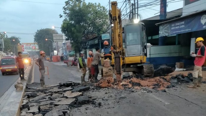 Sempat Retak Akibat Galian Pipa, Jl Sultan Agung Bekasi Kini Sudah Diperbaiki