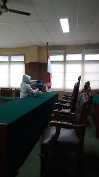 Usai Disemprot Disinfektan, PN Jakut Tata Ulang Jadwal Sidang