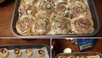 Kalau cinnamon roll yang satu ini dibuat oleh pengguna Twitter @MechaMaiden yang memilih untuk membuat kue dibandingkan berdiam diri di rumah.