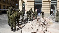 Gempa bermagnitudo 5,3 yang mengguncang wilayah Kroasia itu diketahui menjadi yang terbesar dalam 140 tahun terakhir. AP Photo/Darko Bandic.