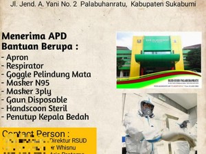 Kekurangan APD, Paramedis RSUD Palabuhanratu Minta Bantuan Lewat Medsos