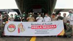 Prabowo Sambut Hercules Pembawa Alkes untuk Wabah Corona