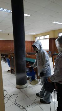 Usai Disemprot Disinfektan, PN Jakut Tata Ulang Jadwal Sidang