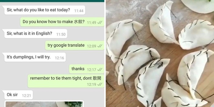 Dumpling dijahit