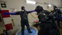Jumlah kematian akibat virus corona di Spanyol telah bertambah menjadi 2.182 orang setelah 462 orang meninggal dalam waktu 24 jam. AP Photo/Alvaro Barrientos.