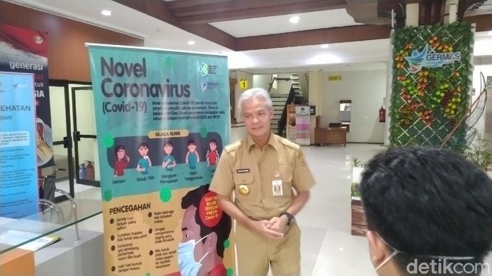 Gubernur Jawa Tengah, Ganjar Pranowo, Senin (23/3/2020).