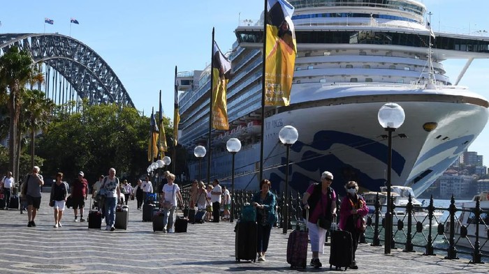 Kapal pesiar Ruby Princess berlabuh di Sydney