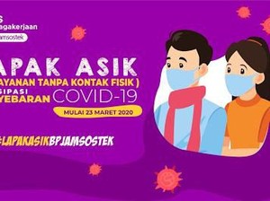 Cegah Penyebaran Covid-19, BPJAMSOSTEK Aktifkan Protokol Lapak Asik