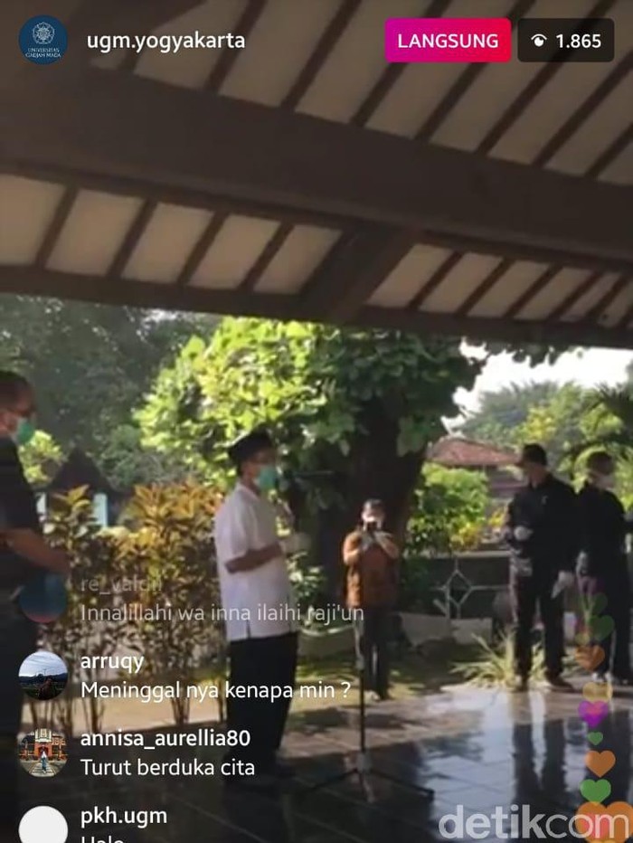 pemakaman guru besar ugm positif corona