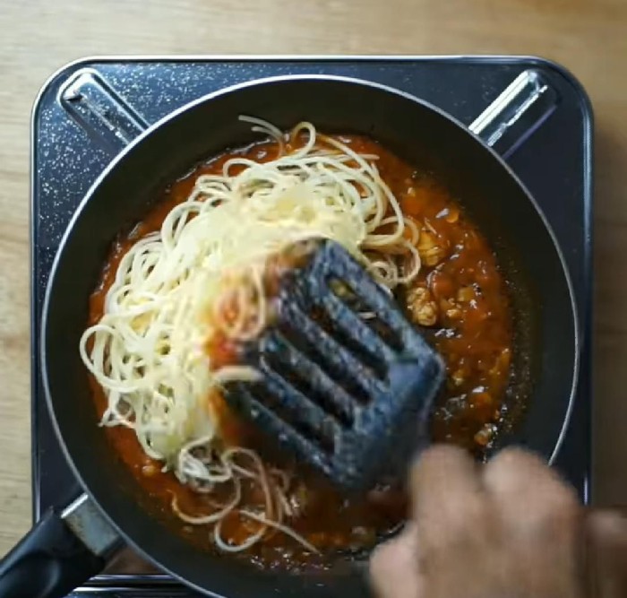 Spaghetti Tempe Marinara, Pasta Hemat dan Enak Ala 'Masak Darurat'