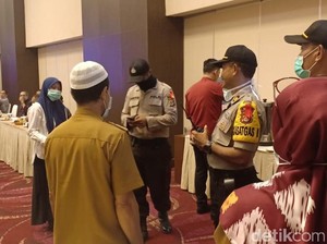Pandemi Corona, Seminar Nekat Pemprov Sulteng Dibubarkan Polisi
