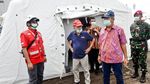 JK Tinjau Gudang Darurat PMI untuk Covid 19