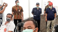 Gudang seluas sekitar 1,5 hektar yang dibuat PMI ini nantinya akan digunakan untuk menyimpan ribuan peralatan semprot, cairan disinfektan, sarung tangan, sepatu bot, kacamata google serta masker dan baju steril. Dok.PMI