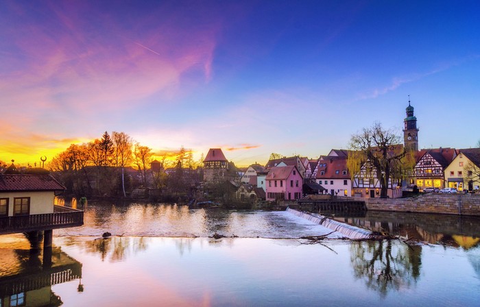 Sunset at Lauf a. d. Pegnitz.
