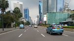 Imbas Corona, Jalan di Jakarta Lengang