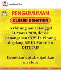 Kekurangan APD hingga Susu RSUD Muntilan Buka Donasi