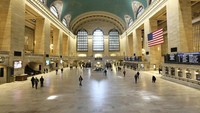 New York menjadi salah satu pusat penyebaran virus corona di Amerika Serikat. Itu membuat pemerintah setempat mengambil langkah-langkah drastis untuk mencegah penularan.  (Evan Agostini/Invision/AP/Evan Agostini)