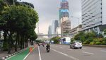 Imbas Corona, Jalan di Jakarta Lengang
