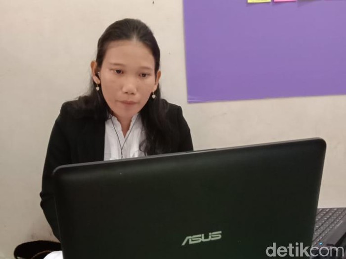 Mahasisiw Unimed sidang skripsi online karena aktivitas akademik di kampus diliburkan (dok. Istimewa)