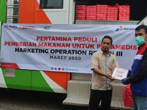 Pertamina Bantu  500 Makanan untuk Paramedis RS Persahabatan