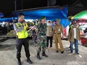 Vidoe Pasar Malam di Polman Dibubarkan Cegah Penyebaran Corona