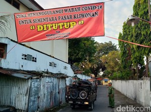 Corona Mewabah, Pasar Mingguan di Klaten Ditutup