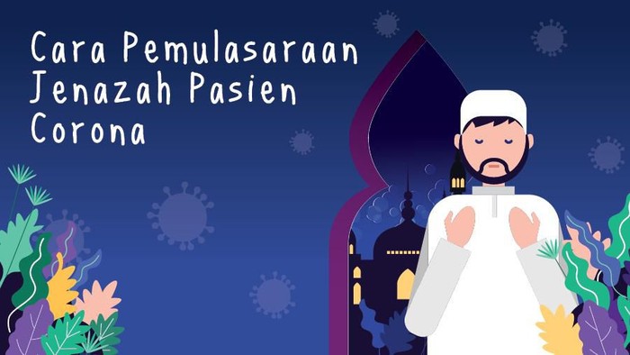 Infografis tata cara pemulasaraan jenazah pasien corona