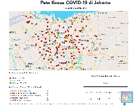 Peta Corona Jakarta 25 Maret: 440 Orang Positif, 37 Meninggal