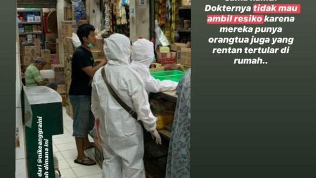 Viral Orang ke Pasar Pakai Hazmat dan Nasi Padang Penyebar Corona