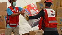 Logistik yang didistribusikan seperti masker, cairan disinfektan, alat pelindung diri (APD), mesin genset, serta alat penyemprotan disinfektan.  