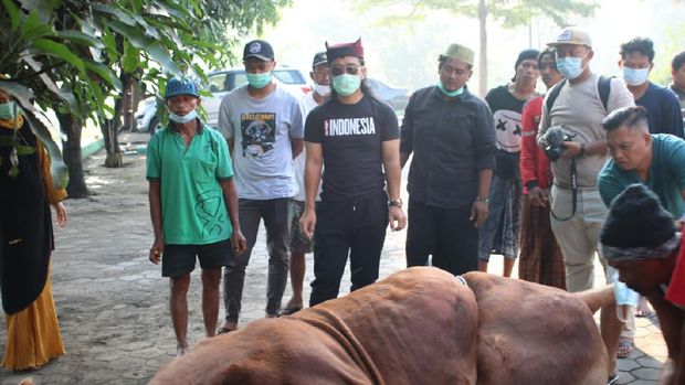 Tolak Bala, Gus Miftah Sembelih Seekor Sapi dan Kambing