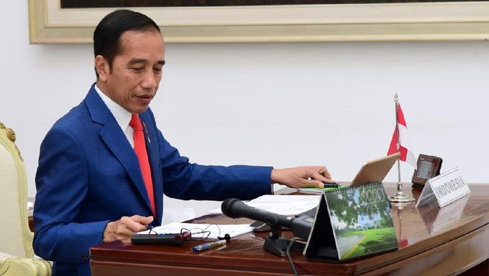 Jokowi Ikuti Rapat Virtual KTT Luar Biasa G20 Bahas Penanganan Corona