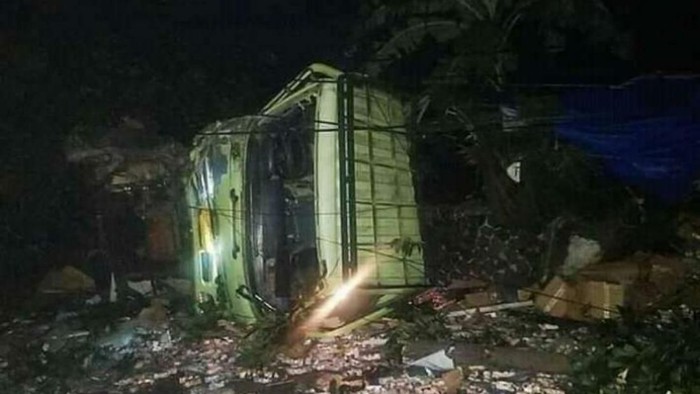 Truk Tabrakan di Cianjur