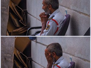 Viral Foto Haru Satpam Stasiun LRT Berdoa, Tak Bisa WFH Saat Pandemi Corona