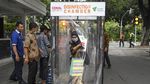 Bilik Disinfektan Terpasang di Balai Kota Jakarta