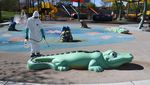 Buaya dan Katak di Las Vegas jadi Sasaran Disinfeksi Corona