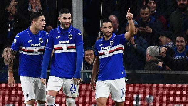 Pemain-pemain Sampdoria sempat terinveksi virus corona.