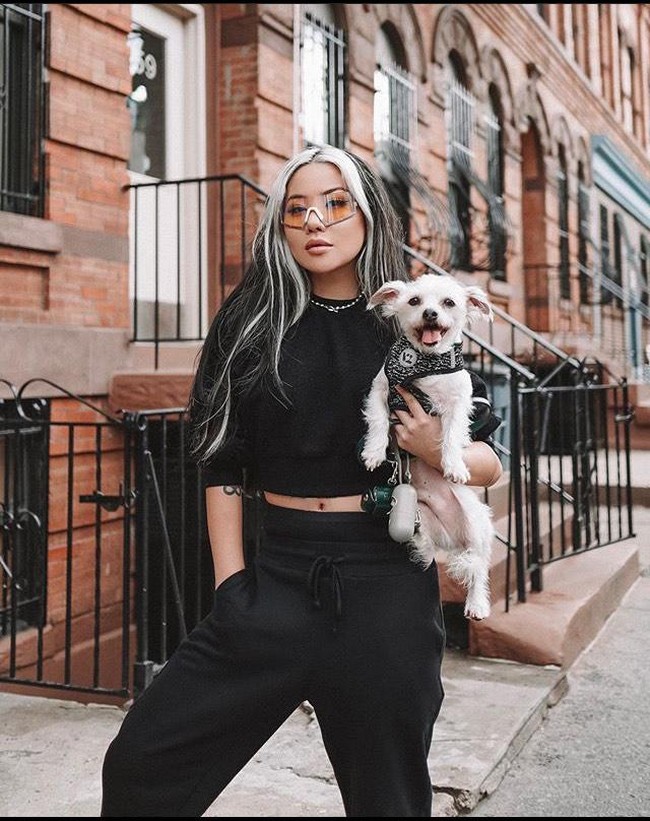 Pada postingan Instagramnya itu, Grey mengenakan masker dan sarung tangan mengajak anjingnya, Napoleon berjalan di lingkungan sekitar. Napoleon tiba-tiba poop di trotoar, dan Grey membungkuk untuk mengambil kotoran anjingnya. Disitulah ia mengalami hal tak mengenakkan dari orang yang lewat. Foto: Instagram