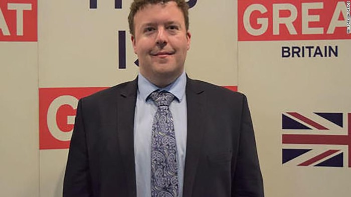 Steven Dick, 37, passed away on Tuesday after contracting Covid-19, the UK Foreign Office said.