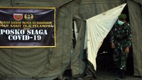 Posko Siaga COVID-19 ini bertujuan untuk mengantisipasi adanya peningkatan jumlah orang dalam pengawasan (ODP) ataupun pasien dalam pengawasan (PDP) di Makassar dan sekitarnya. ANTARA FOTO/ABRIAWAN ABHE
