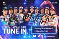 Balapan virtual MotoGP. 