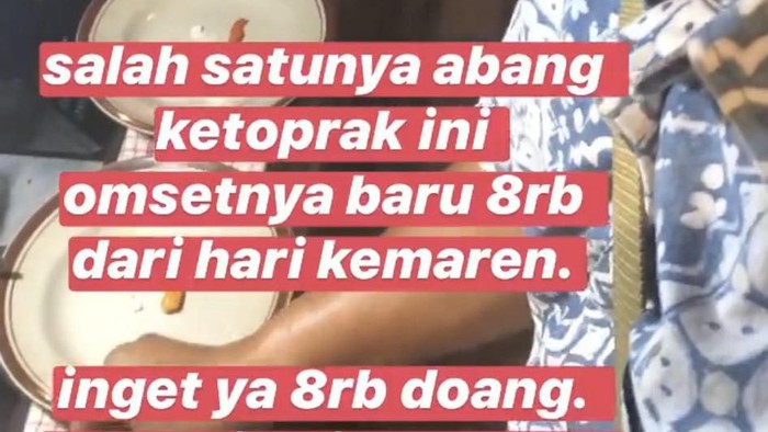 Kisah miris pedagang makanan kaki lima