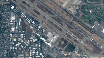 Bandara Internasional Fresno Yosemite, California, 27 Februari 2020. Foto: Maxar Technologies