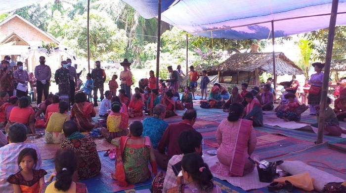 Aparat gabungan membubarkan pesta pernikahan di Deli Serdang (Dok. Istimewa)