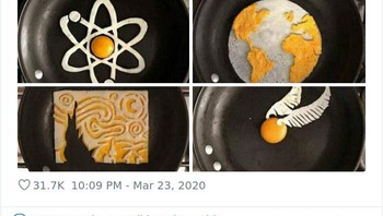 Seni memasak dengan telor. Foto: Bored Panda