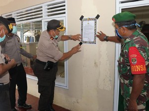 Sosialisasi Covid-19, Polisi Imbau Ponpes di Tangerang Jaga Jarak saat Ibadah