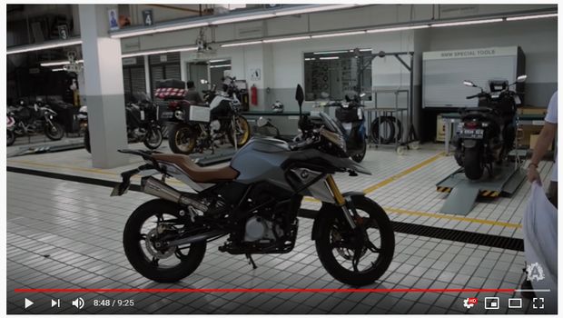 Hasil akhir modifikasi BMW G310GS Ariel Noah