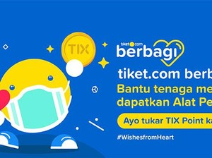 tiket.com Ajak Pengguna Tukar TIX Point buat Lawan Covid-19